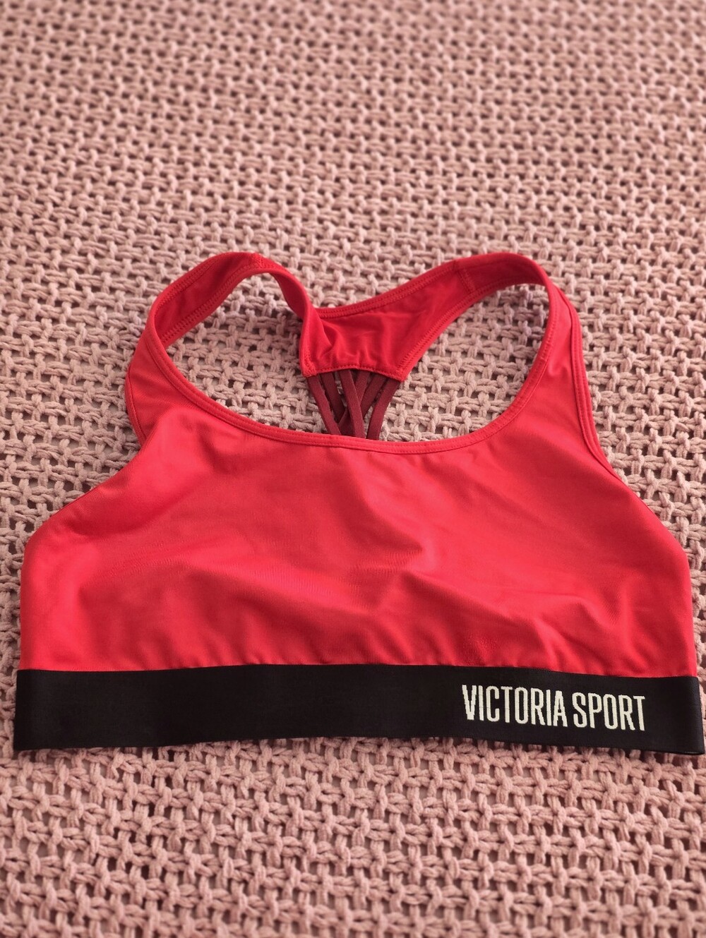 Victoria Secret Red Racerback Sports Bra